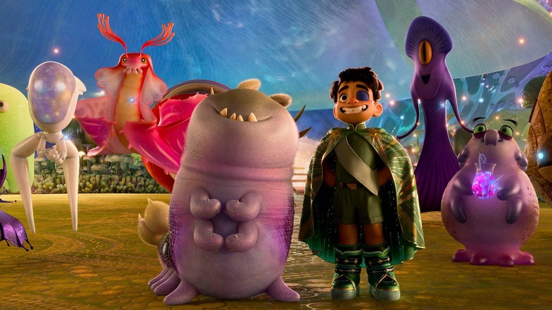 Glordon and Elio with representatives from the Communiverse in Elio