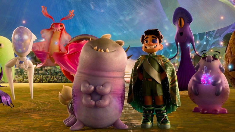 Glordon and Elio with representatives from the Communiverse in Elio