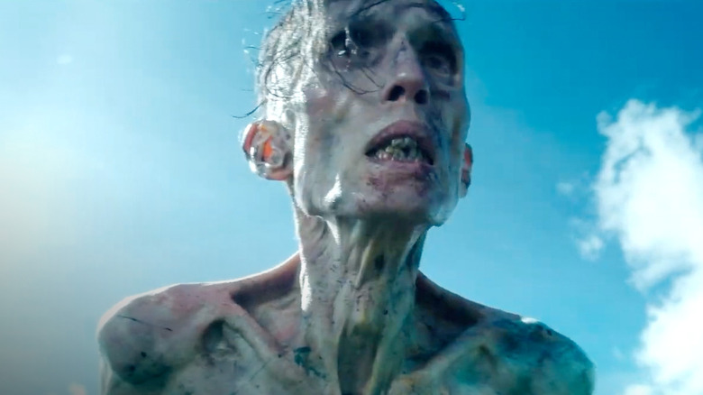 Infected man looking forward in 28 Years Later