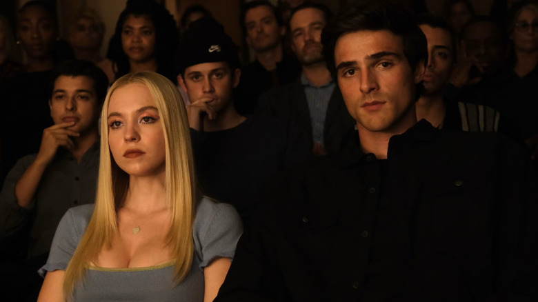 Cassie and Nate sitting in an audience in Euphoria (2019)