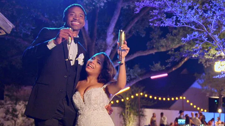 Milton and Lydia celebrate their wedding in "Love is Blind" (2020-present)