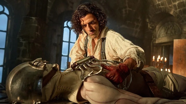 Frankenstein working on The Creature in 2025's Frankenstein