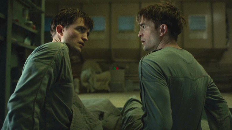 Mickey coming face-to-face with his clone in "Mickey 17"