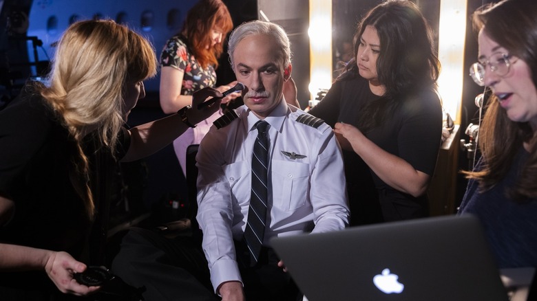A team of experts help to transform Nathan Fielder into airline pilot Captain Chesley "Sully" Sullenberger on "The Rehearsal"