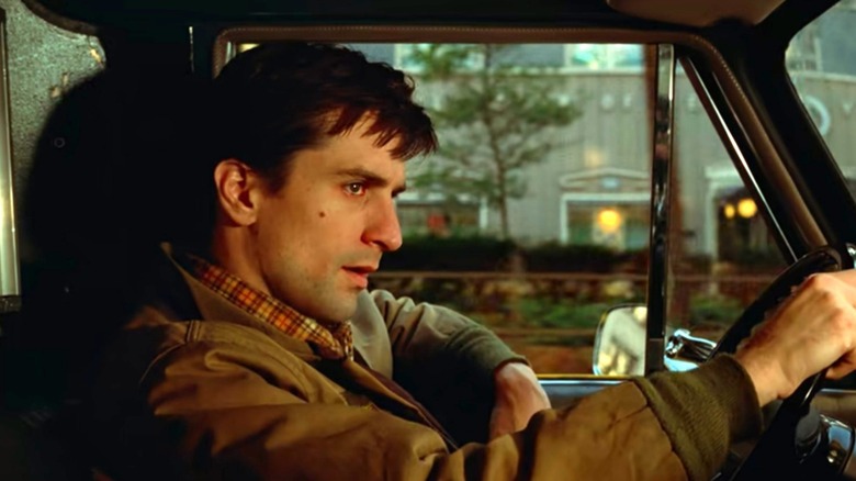 Travis Bickle in his cab in Taxi Driver (1976)