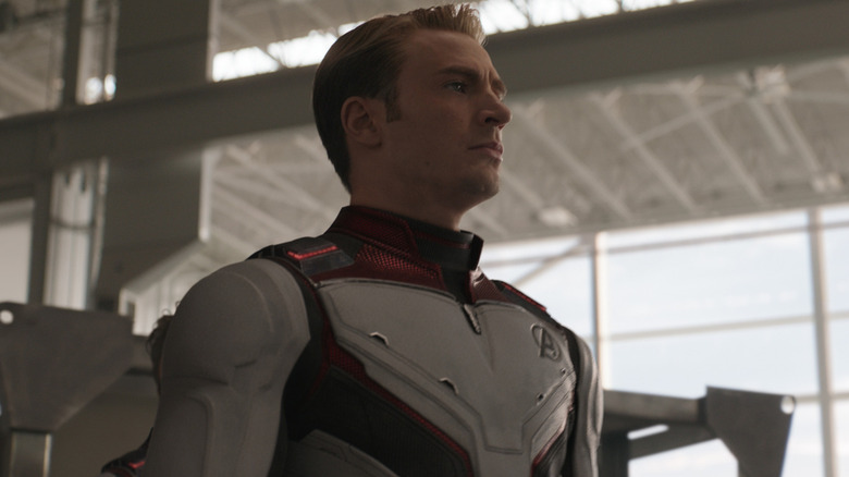 Steve in Avengers armor in "Avengers: Endgame" (2019)