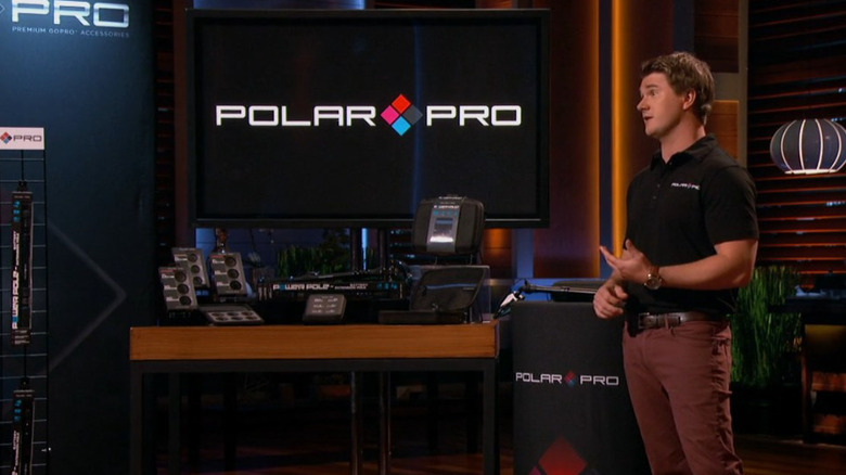 Jeff Overall pitching PolarPro Shark Tank