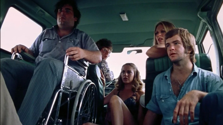Teenagers in a van