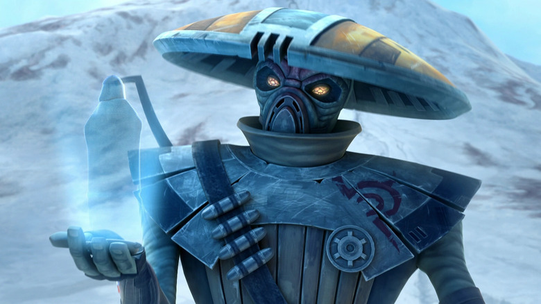 Embo holding a hologram in "The Clone Wars."