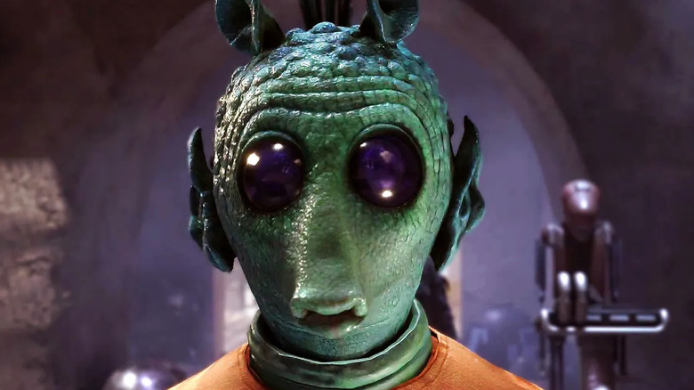 Greedo in the cantina in "A New Hope."