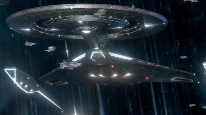 The Discovery-A sits in spacedock in "Star Trek: Discovery" (2017-2024)