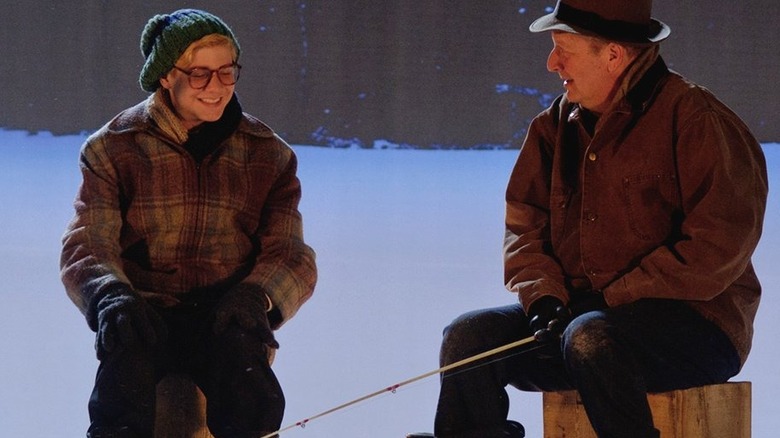 braeden lemasters ice fishing smiling