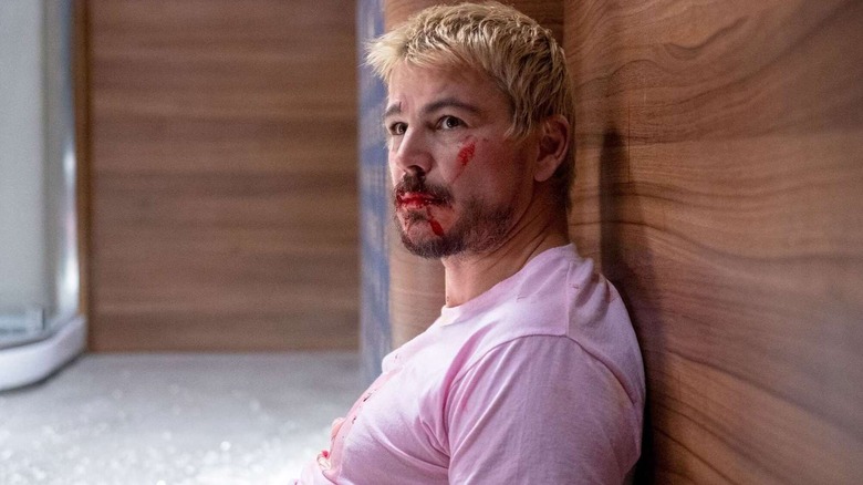 Lucas Reyes taking a rest after a skirmish in Fight or Flight (2025)