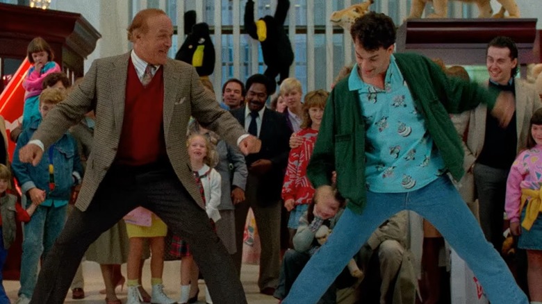Josh and Mac playing with a toy piano in "Big" (1988)