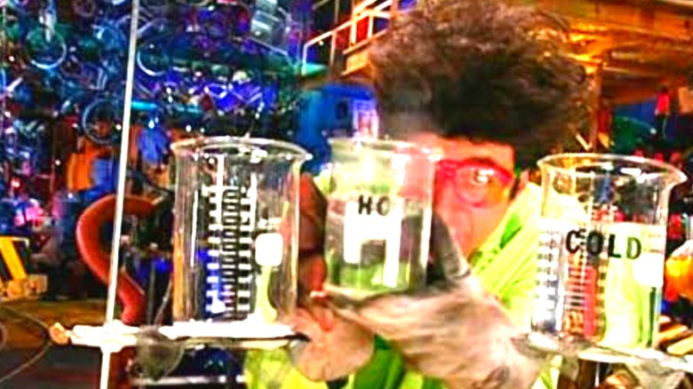 Beakman using beakers in Beakman's World (1992 - 1997)