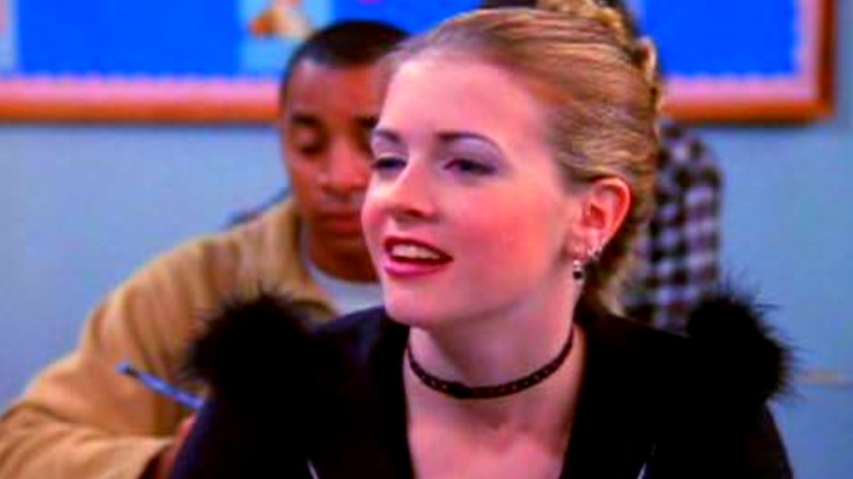 Sabrina smiling in class in Sabrina the Teenage Witch (1996 - 2003)