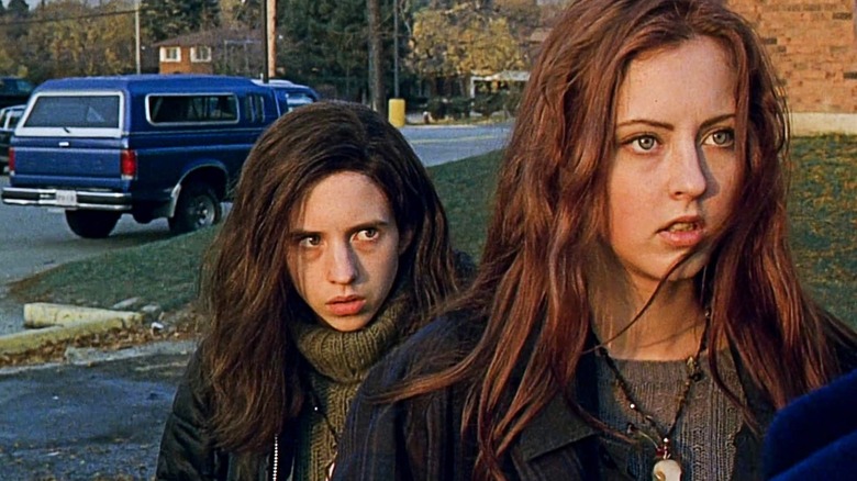 Brigitte and Ginger Fitzgerald looking stunned in Ginger Snaps