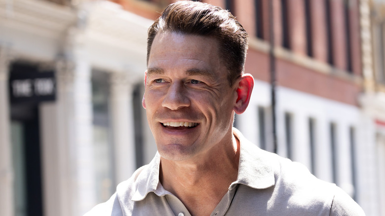 John Cena on the set of the film 