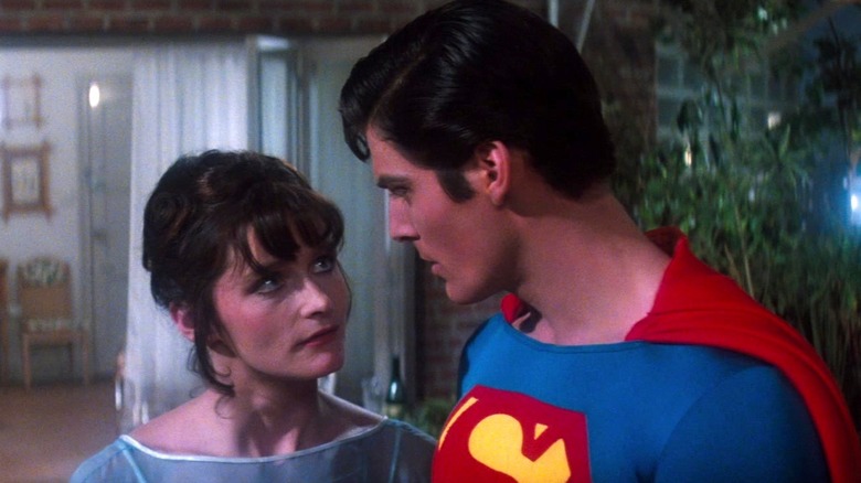 Lois Lane and Superman flirt
