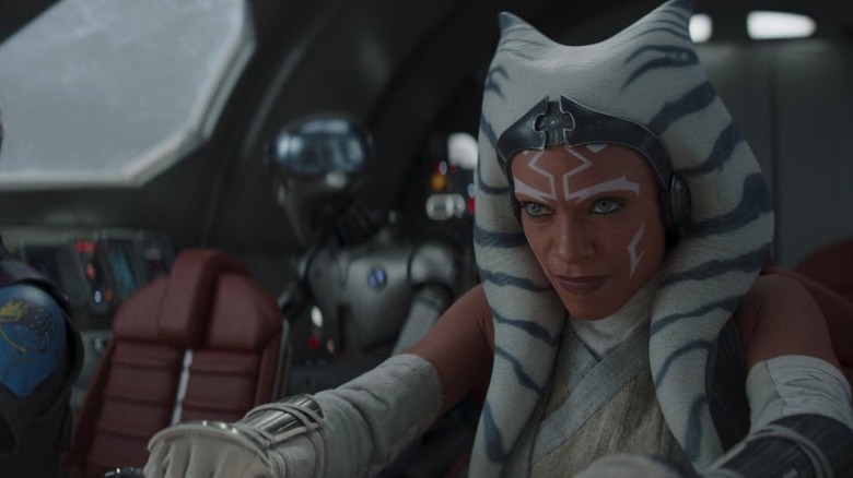 Ahsoka and her crew piling the ship