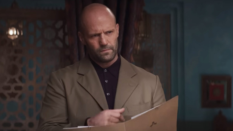 Jason Statham looking serious 