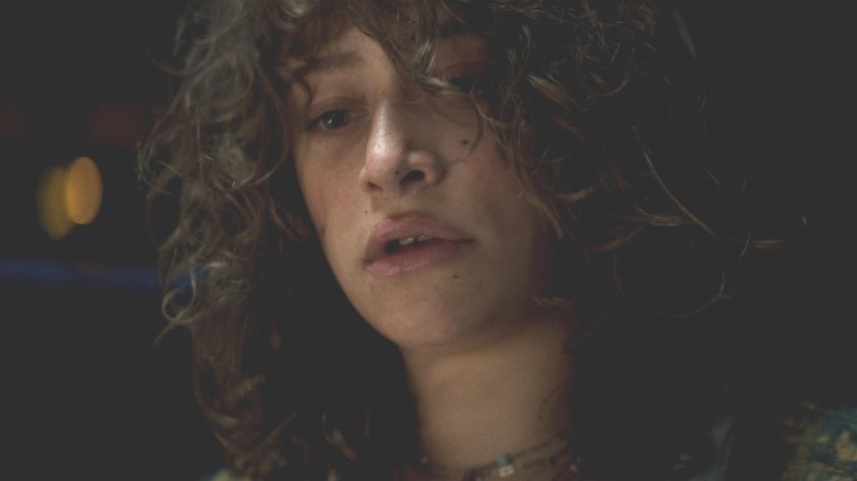 Riley looking distraught