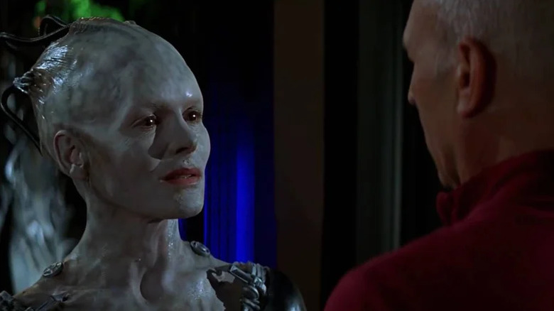 The Borg Queen encounters Picard in "Star Trek: First Contact" (1996)