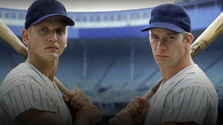 Barry Pepper and Thomas Jane as Roger Maris and Mickey Mantle in 61*