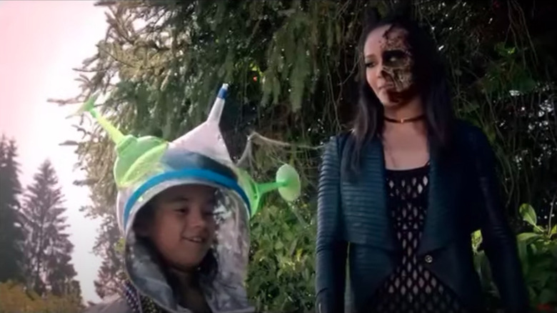 Maze showing Trixie her devil face