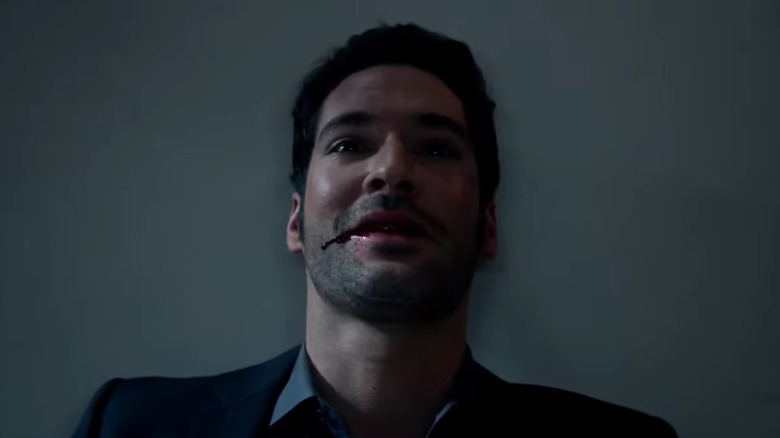 Lucifer bleeding out