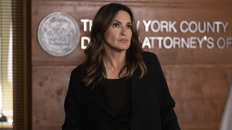 Olivia Benson looking concerned on Special Victims Unit