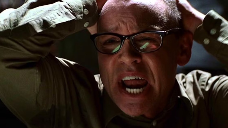 Humphrey Becker screaming with his hands on his head on Special Victims Unit