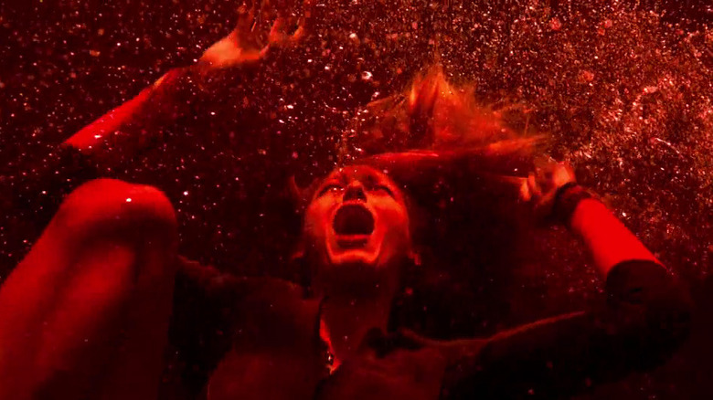 Nancy in red water in "The Shallows"