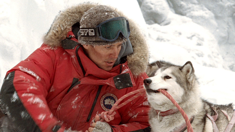 Jerry Shepard and one of his dogs in "Eight Below" (2006)