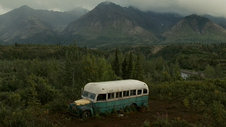 McCandless's bus in Alaska in "Into the Wild" (2007)
