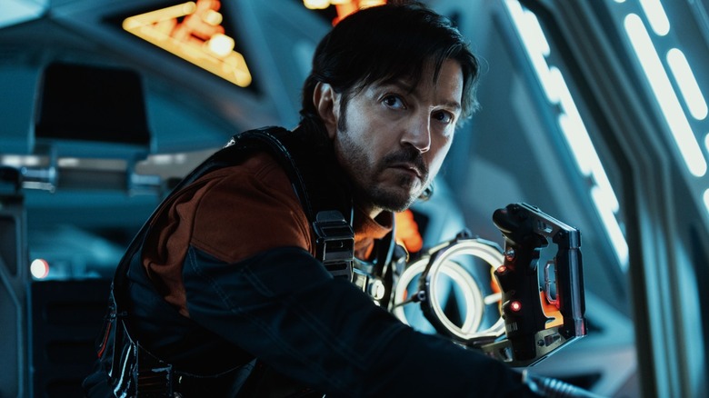 Cassian Andor aboard a starship in "Andor" Season 2