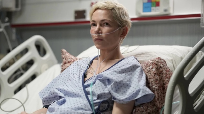 Molly lying in a hospital bed in "Dying for Sex"