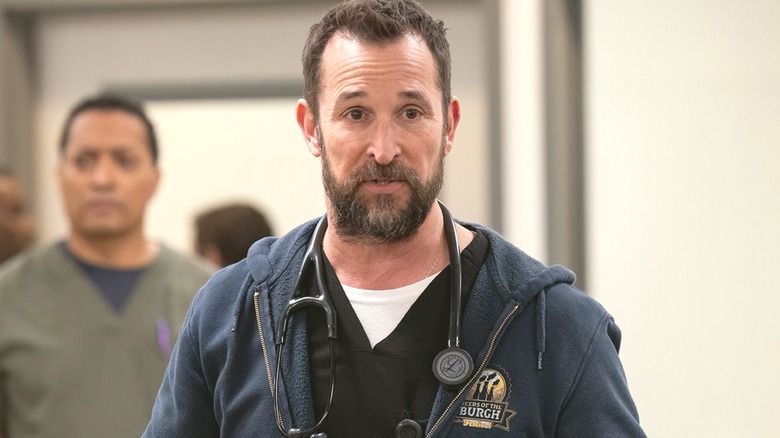 Dr. Robby walks through the ER in "The Pitt"