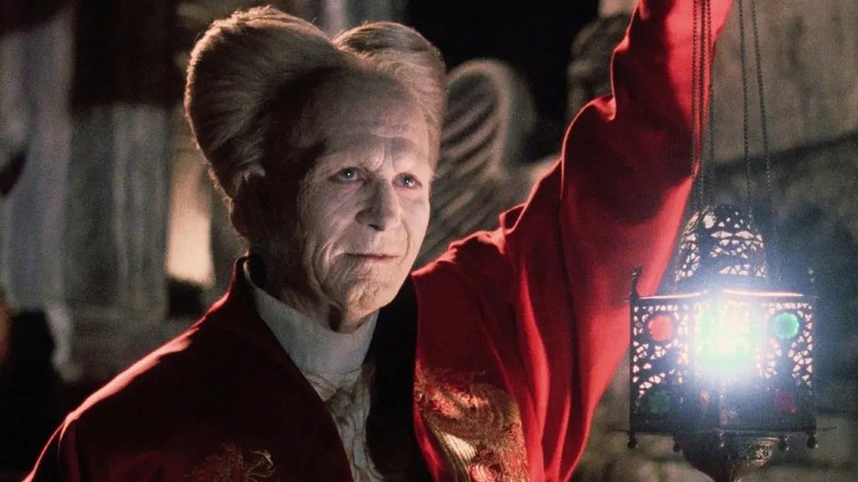 Dracula appearing with a light in "Bram Stoker's Dracula"