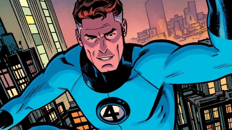 Mr. Fantastic making his way across rooftops