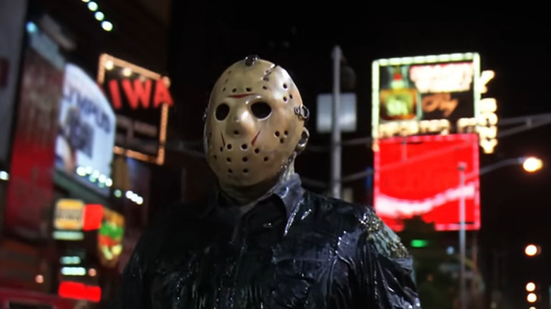 Jason Voorhees in Times Square in "Friday the 13th Part VIII: Jason Takes Manhattan" (1989)
