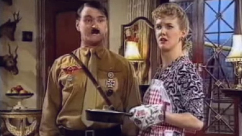 Adolf Hitler and Eva Braun in their home in "Heil Honey I'm Home!"
