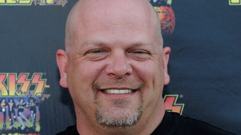 Rick Harrison smiling kiss backdrop