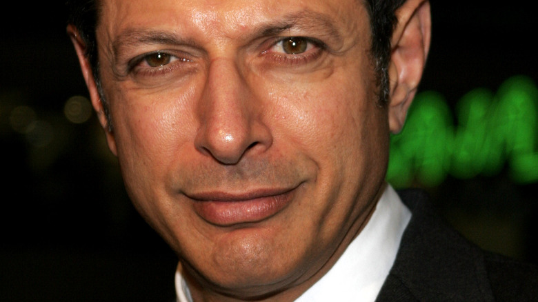 Jeff Goldblum posing, smiling slightly