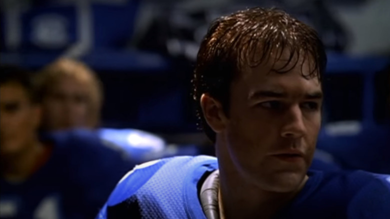 James Van Der Beak frowns