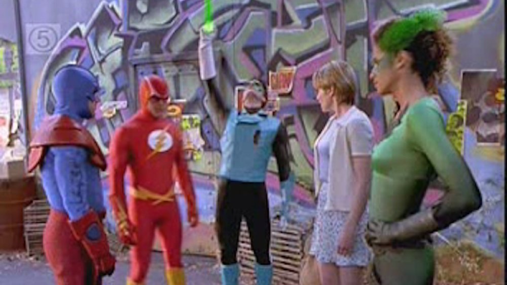 Still from the unsuccessful Justice League pilot 1997