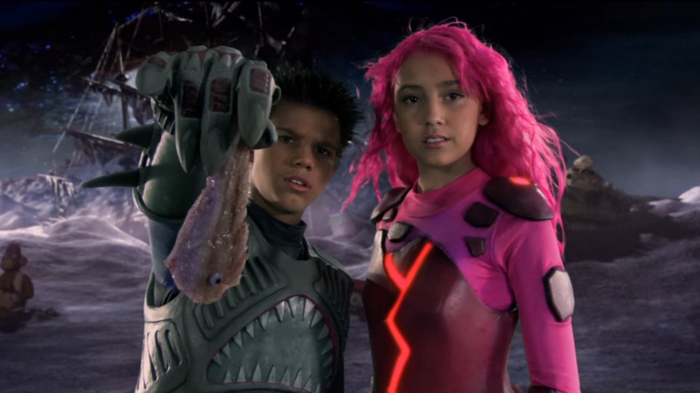 Sharkboy and Lavagirl offer fish