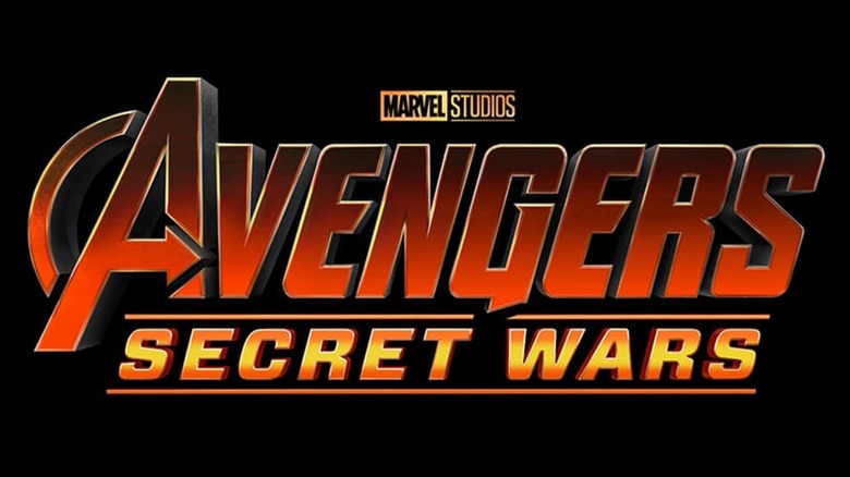 The announcement logo for "Avengers: Secret Wars"