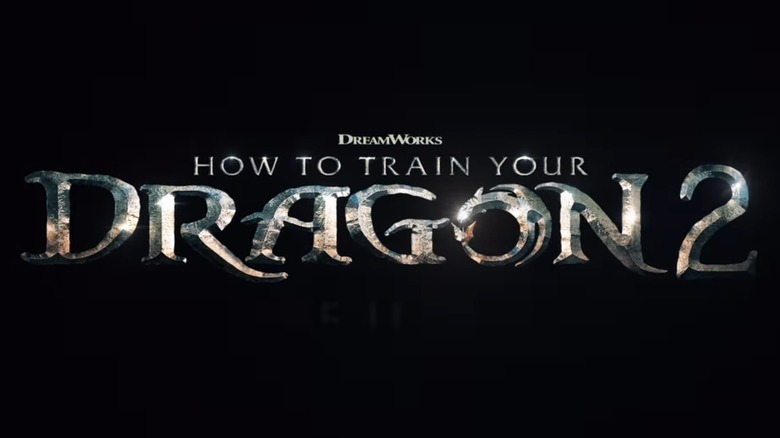 The announcement logo for the live-action "How to Train Your Dragon 2"