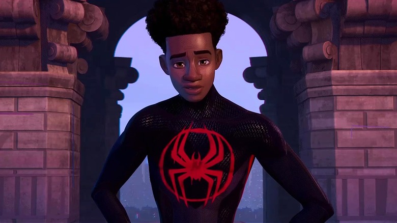 Miles Morales smirking with hands on hips in 